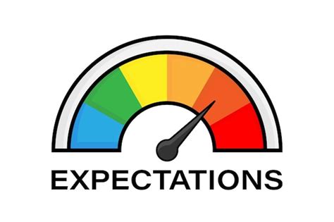 Premium Vector | Expectations level expectations scale high expectations indicator of ...