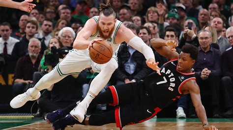 WATCH: Celtics' Aron Baynes Goes Down with Ankle Injury