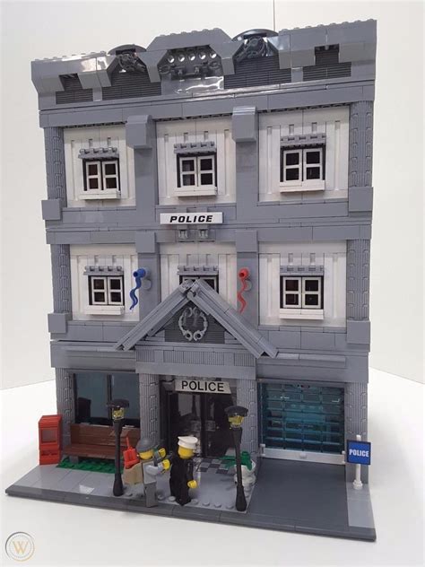 Lego Police Headquarters station custom modular by Erockzart detective chief MOC | #1899265166 ...