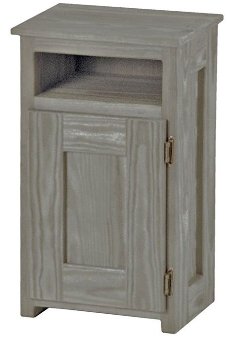 Crate Designs™ Furniture Storm Right Side Hinge Door Petite Nightstand with Lacquer Finish Top ...