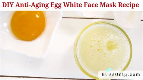 DIY Anti-Aging Egg White Face Mask - BlissOnly