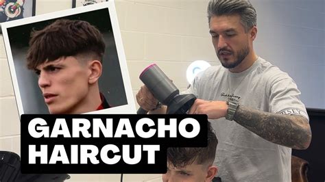 GARNACHO INSPIRED HAIRCUT #garnacho #menshair #hairtutorial - YouTube