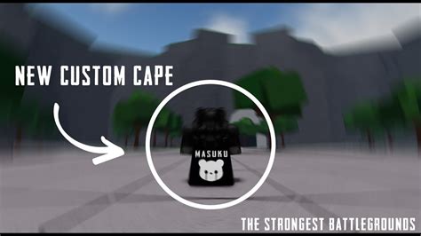 THE STRONGEST BATTLEGROUNDS CUSTOM CAPE TUTORIAL [ROBLOX] - YouTube