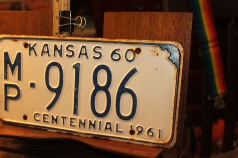 1960 Kansas License Plate MP-9186 Centennial 1961 McPherson County | eBay