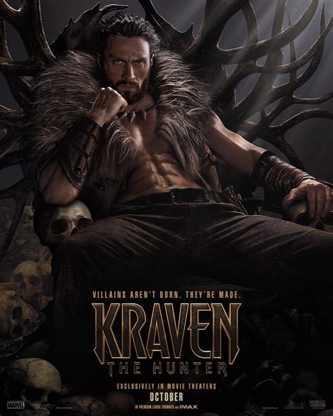 Kraven the Hunter Gets a First Trailer and Poster That Both Showcase the Brutal Spider-Man Villain