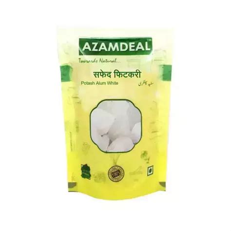 Azamdeal Phitkari White /Fitkari Safed (100 grams): Uses, Price, Dosage, Side Effects ...