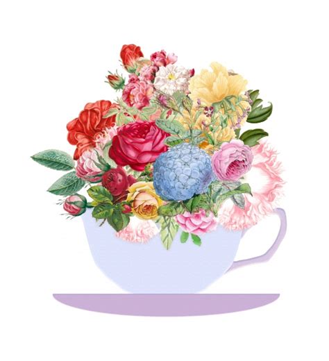 Vintage Floral Tea Cup Free Stock Photo - Public Domain Pictures