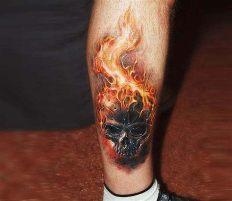 Skull on Fire tattoo by Sergey Gas | Post 7934 | Fire tattoo, Flame tattoos, Tattoos for guys