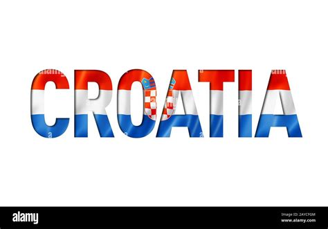 croatian flag text font Stock Photo - Alamy