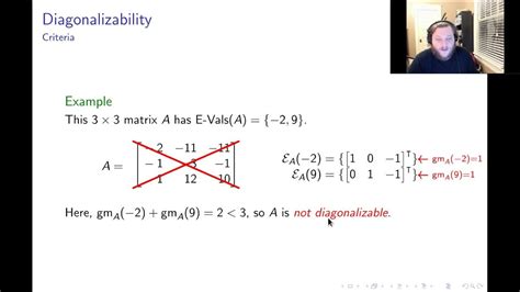 Diagonalization: Part 3/4 "Diagonalizability" - YouTube