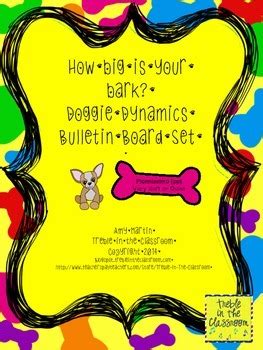 Doggie Dynamics Music Bulletin Board Set by Treble in the Classroom