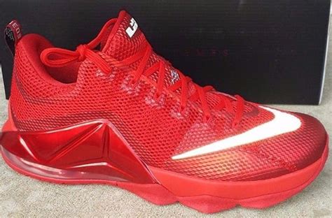 Nike LeBron 12 Low 'All Red' (Red October)- SneakerFiles