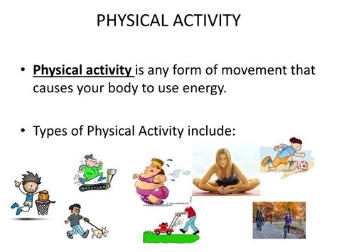 PPT - PHYSICAL ACTIVITY PowerPoint Presentation, free download - ID:2854657