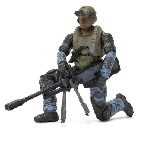 Halo Infinite World Of Halo UNSC Marine With Sniper Rifle Deluxe Action Figure ...