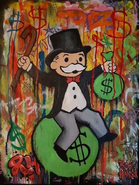 Mr Monopoly Painting by Ross Hendrick | Saatchi Art