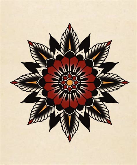 Traditional Mandala design | Desenho tradicional de tatuagem, Arte da ...