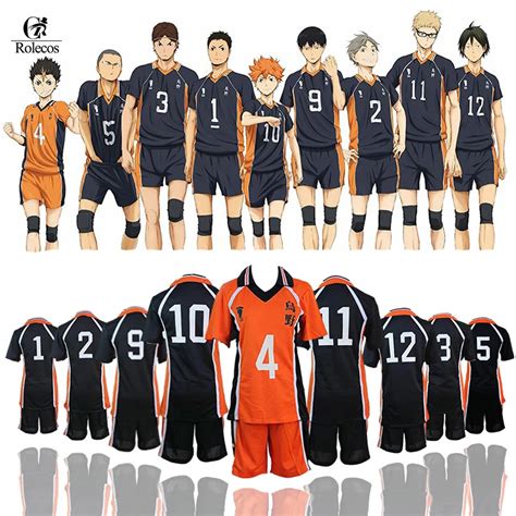 Haikyuu Cosplay Costume Karasuno High School Volleyball Club Hinata Shyouyou Sportswear Jerseys ...