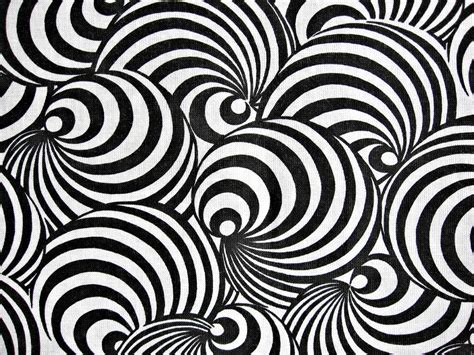 Mid Century Modern Op Art Fabric Textile / Mod Psychedelic