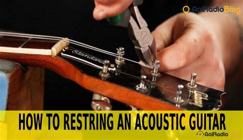 How To Restring An Acoustic Guitar [Step By Step Guide] - AOLRadioBlog