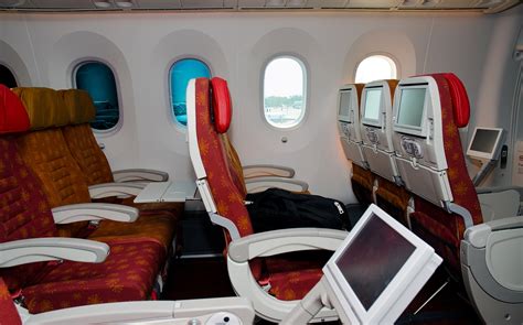 Boeing 787-8 Dreamliner Economy Class Cabin Interior of Air India ...