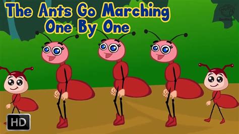 The Ants Go Marching One By One Nursery Rhyme With Lyrics - YouTube