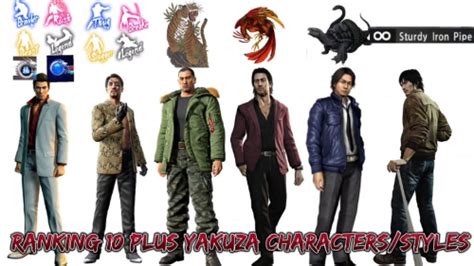 Create a Mainline Yakuza Playable Characters Tier List - TierMaker