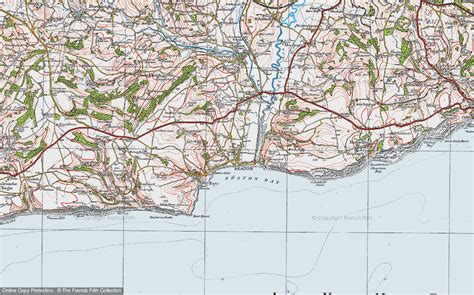 Historic Ordnance Survey Map of Seaton, 1919 - Francis Frith