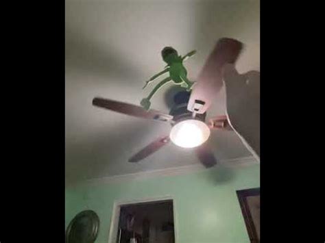 Kermit Hanging From Ceiling Fang | Americanwarmoms.org