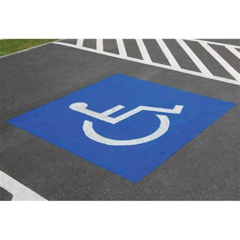 Handicapped Parking Symbol Stencil 30" x 36" Hillman 843409 - Walmart.com - Walmart.com