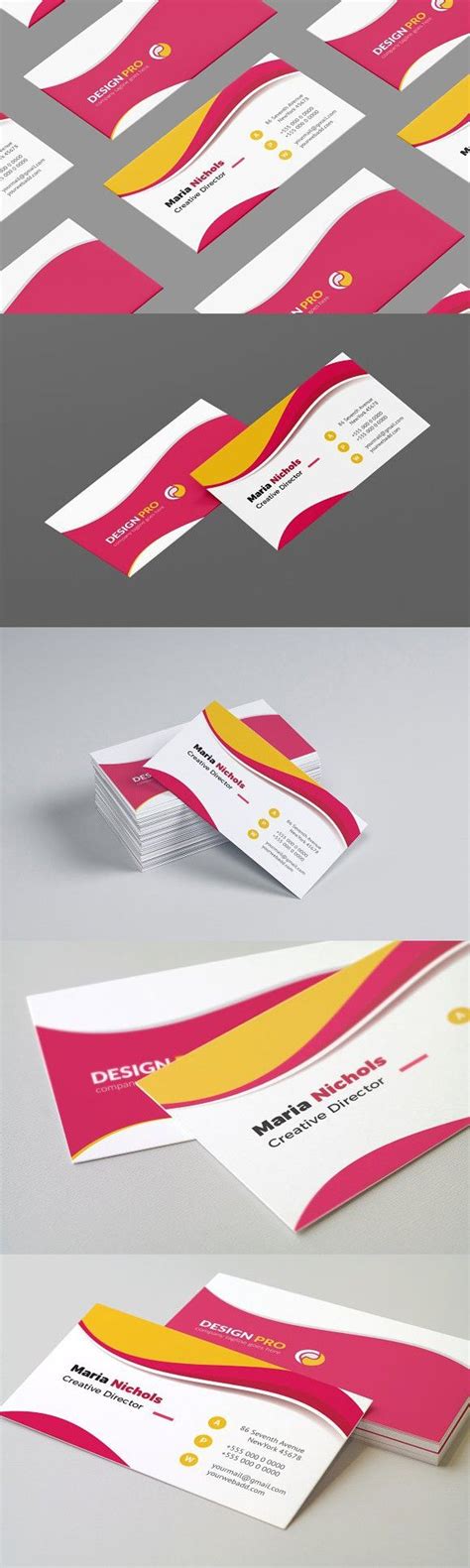 Colors Business Card | Business cards, Business card design, Cards