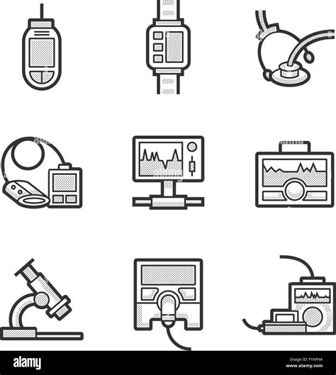 Medical Device Icon Set Stock Vector Image & Art - Alamy