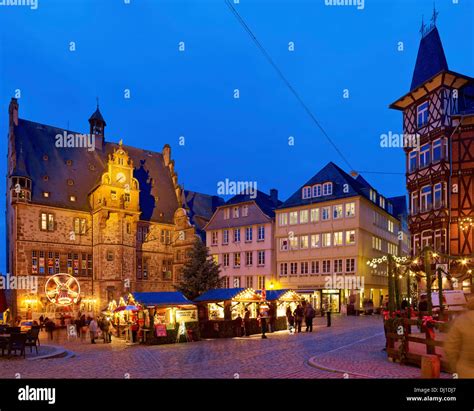 Christmas Market in Marburg, Hesse, Germany Stock Photo - Alamy