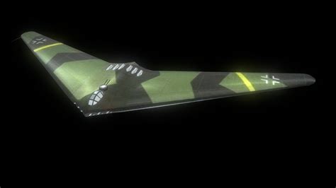 Horten H.XVIII "Amerikabomber" (low poly) - Download Free 3D model by ...