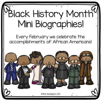 Black History Month Digital Mini Biographies by Wonderful Miss Washington