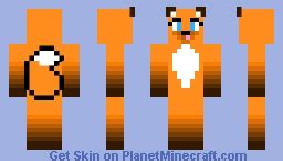 Girl fox Minecraft Skin