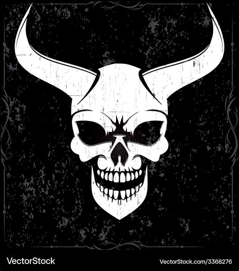 Demon skulls Royalty Free Vector Image - VectorStock