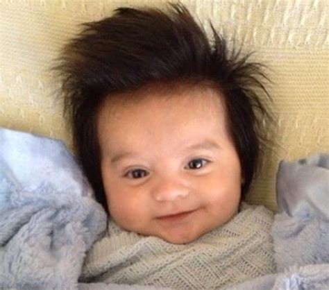 The Internet Is Amazed by the Pics of Babies Born with Full Heads of ...