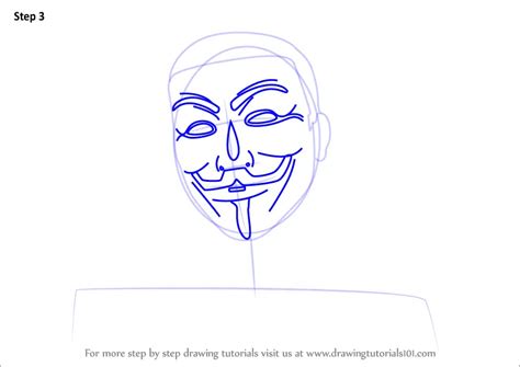 Learn How to Draw an Anonymous Hacker Mask (Mascots) Step by Step ...