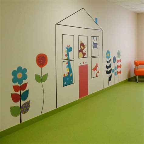 ArtStation - Wall painting in the hall of kindergarten