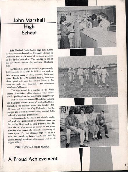 Explore 1962 John Marshall High School Yearbook, Oklahoma City OK - Classmates