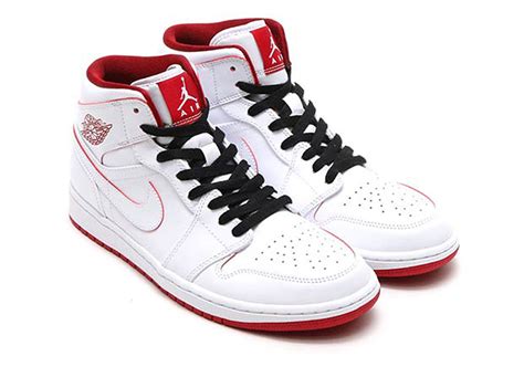 Air Jordan 1 Mid White / Red