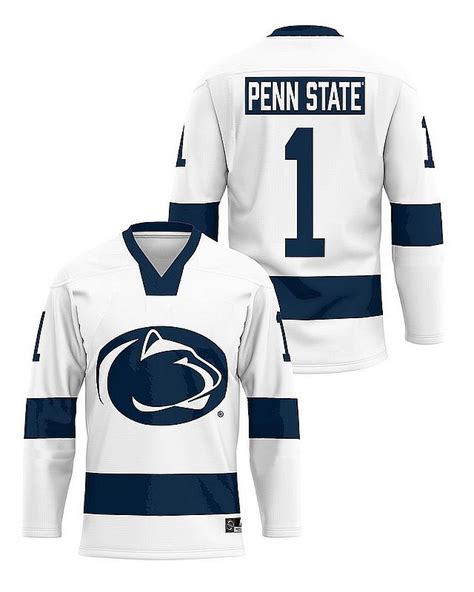 Penn State Nittany Lions Mens White Ice Hockey Jersey Nittany Lions (PSU)