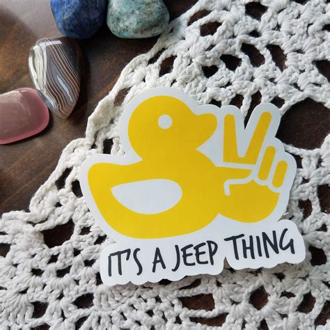 Jeep Duck Vinyl Waterproof Sticker in 2021 | Jeep stickers, Jeep decals, Jeep