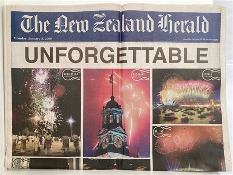 OLD NEWSPAPER: The New Zealand Herald, 3rd January 2000