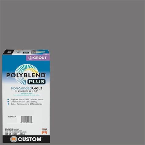 Custom Building Products Polyblend Plus #19 Pewter 10 lb. Unsanded ...