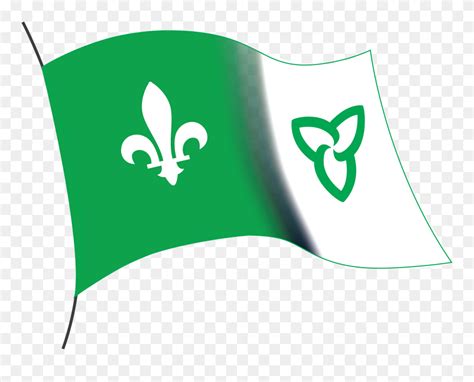 Franco-ontarian Flag - Franco Ontario Clipart (#5807378) - PinClipart