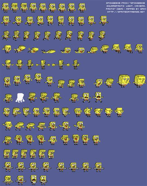 Sprite Database : SpongeBob | Spongebob, Sprite database, Pixel art