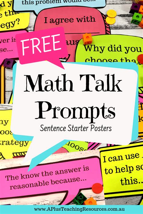 30 FREE Math Talk Posters – A Plus Teaching Resources