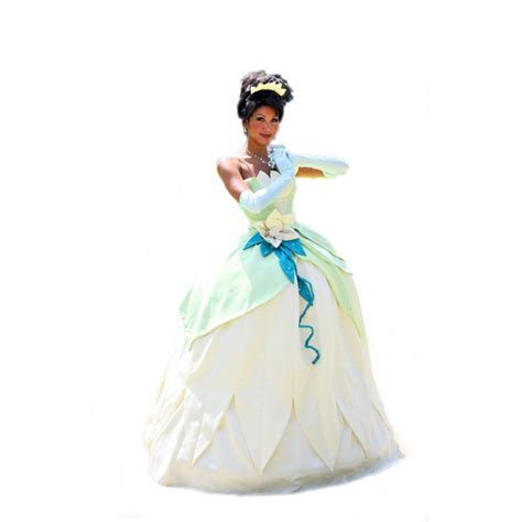 Disney Tiana Beauty Princess Cosplay Costume Dress For Adults Halloween ...