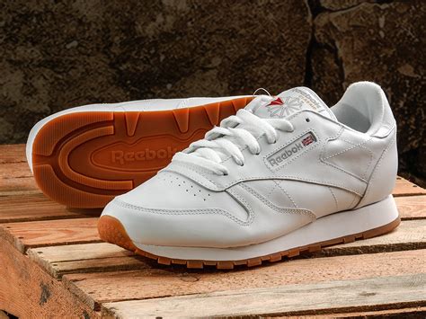 Reebok Classic Leather Shoes - 49803 Intense White/Gum | Basketball ...